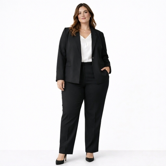 Charterclub/BarIII Pants - Charter Club 3X Black Blazer Bar III Pants Coordinated Suit Set
